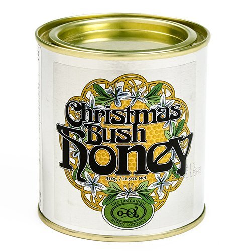 Tasmanian Honey Company Tasmanian | Christmas Bush | 350g | Unfiltered | Raw | Unheated | Hand-Crafted | Product of Australia | Iconic Metal Can |