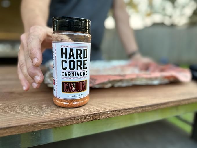 Hardcore Carnivore Cajun Seasoning (42 oz Mega Pack) Texas-Made Authentic Blend for Gumbo Red Beans and Rice Jambalaya and More