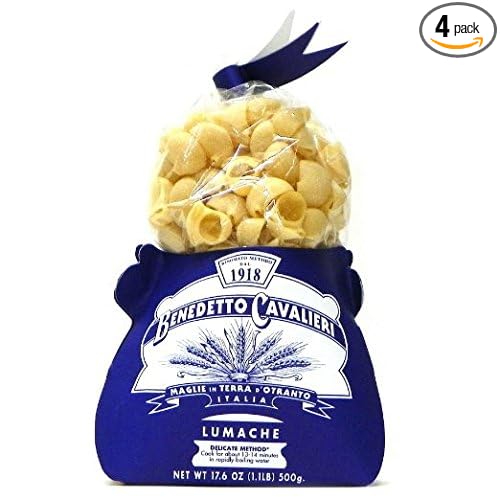 Benedetto Cavalieri Lumache Semolina Pasta - 17.6 oz (4 Pack)