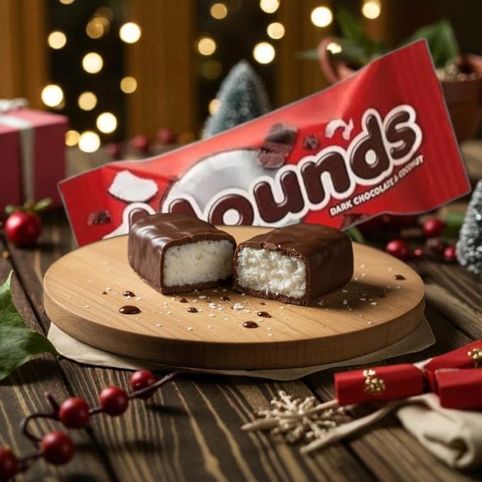 Decadent Coconut and Dark Chocolate Candy Bars-1.5 lbs Individually Wrapped Creamy Coconut Enveloped In A Dark Chocolate Shell-Perfect for Snacks Parties and Gifts(24 oz)