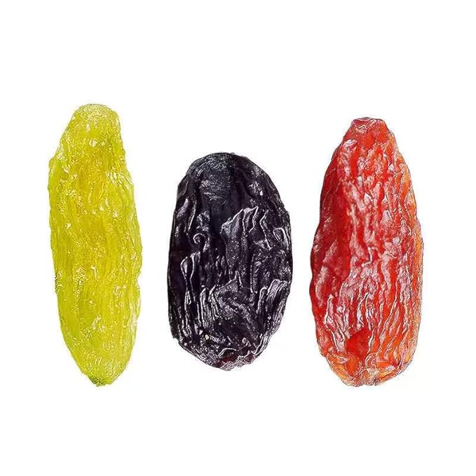 Seedless Medley Raisinsdried fruit golden raisins raisins bulk Three-color raisins raisin milk tea ingredients casual snacks17.63oz/500g