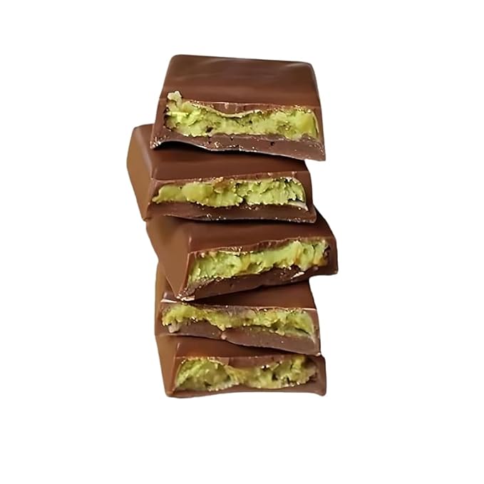 Mini Dubai Chocolate (Pack of 432) - Kunafa Pistachio Bars 27g Each 25.74 lbs Total – Perfect for Gifting Fresh Daily Production 432 Pieces with Shredded Phyllo Dough