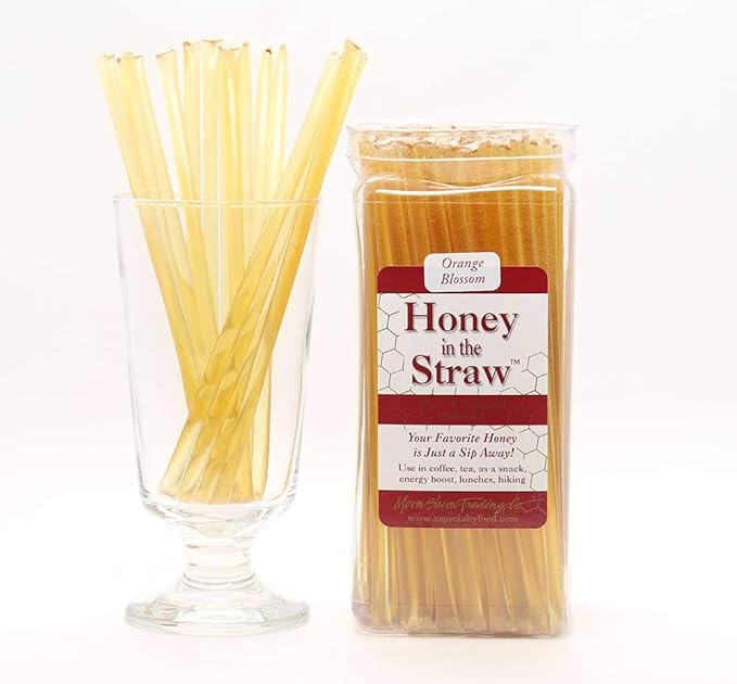 Moon Shine Trading Co. Honey Straw Canister Orange Blossom 125 Count