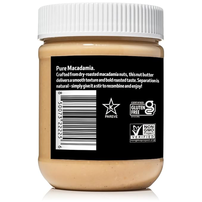 Vör Macadamia Nut Butter (12oz) | Single Ingredient | Vegan Paleo and Keto-Friendly Gluten-Free