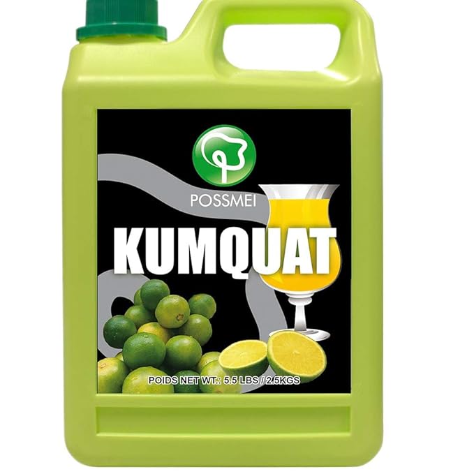 Possmei Kumquat Flavored Syrup 5.5 Pound Plastic Jar 1 Pack