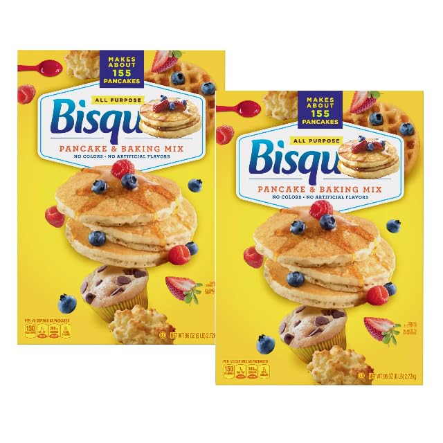 Original Baking and Pancake Mix 96 Ounces Makes 155 Pancakes (2 Pack)