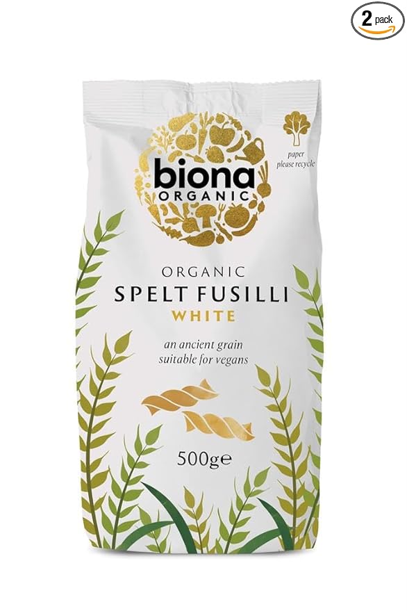 Biona Organic Spelt Fusilli White 500g - Pack of 2