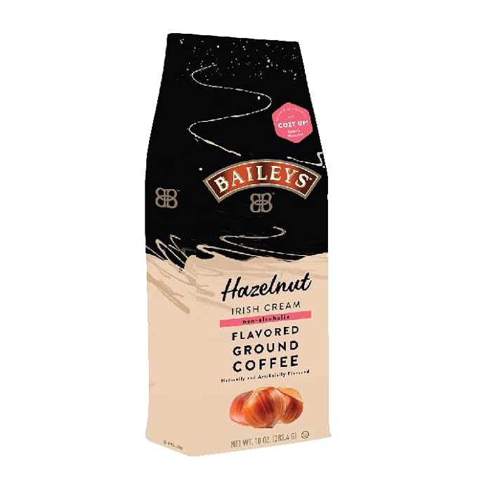 Irish Cream Flavored Ground Coffee 10oz Bags 2-pack (Hazelnut)