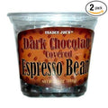 Trader Joe's Dark Chocolate Covered Espresso Beans (Pack of 2)
