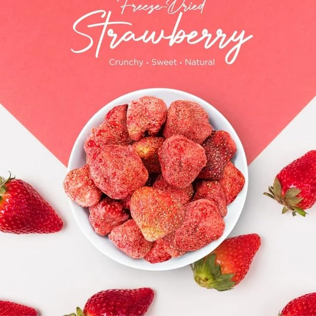 So Natural Freeze Dried Whole Strawberries 0.6 oz Non-GMO Gluten Free Vegan No Preservatives (12)