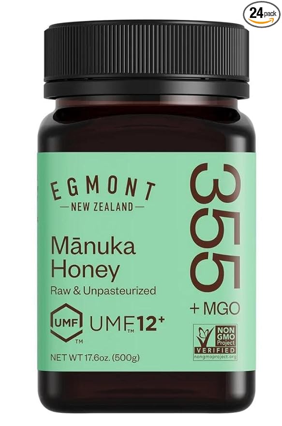 Egmont New Zealand Mānuka Honey UMF 12+ – Raw &amp Unpasteurized Premium Authentic MGO Certified Honey 1 pack