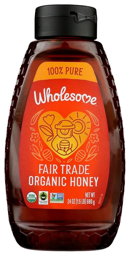 Wholesome Sweetners Organic Honey 24 Oz (Pack of 6)