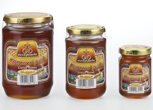 Greek Traditional Golden Thyme Honey From Crete - 450g by Synergasia