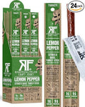 Righteous Felon Meat Sticks | 100% Turkey | 9g Protein per Stick | Keto Gluten-Free Low Sugar High Protein Snack Sticks | Individually Wrapped | Lemon Pepper Turkey Sticks 24 Count