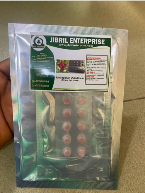 Synsepalum dulcificum(Miracle Fruit Tablet) 1 blister(10 candy count) 100% natural and organic (20)