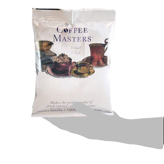 Coffee Masters Perfect Potful Butter Pecan Ground Coffee 1.5-Ounce Packets (Pack of 12)