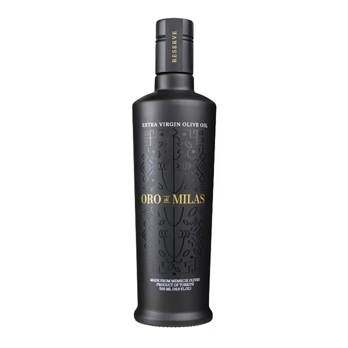 Oro di Milas Extra Virgin Olive Oil | Made From Memecik Olives | PDO Certified | Multi Award Winning Olive Oil | Product of Turkey | 500mL (16.9 fl oz)