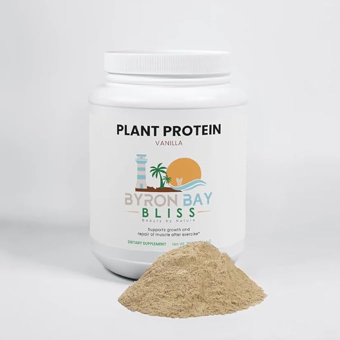 Plant Protein Vanilla Flavor Dairy-Free Soy-Free Gluten-Free 20g Protein 110 Calories Per Serving 29.77 oz/844g