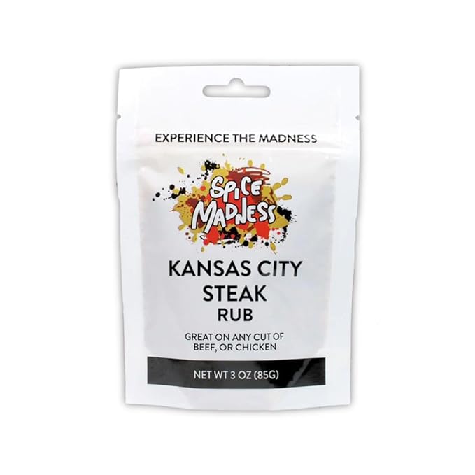 Spice Madness Seasoning Pouches 3oz (2 Pack Kansas City Steak)