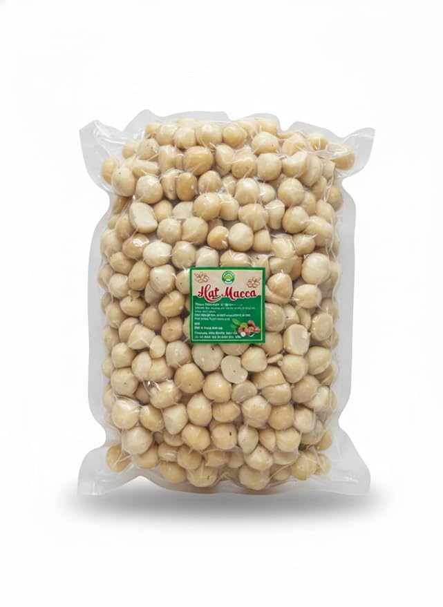 Macadamia Nuts 4.4 lb (2kg) Medium Sizes Raw and Unsalted Gluten-Free and Kosher Unroasted Oil-Free Nuts with Creamy Flavor Source of Fiber Ideal for Baking Cooking Milk and Healthy Snacking