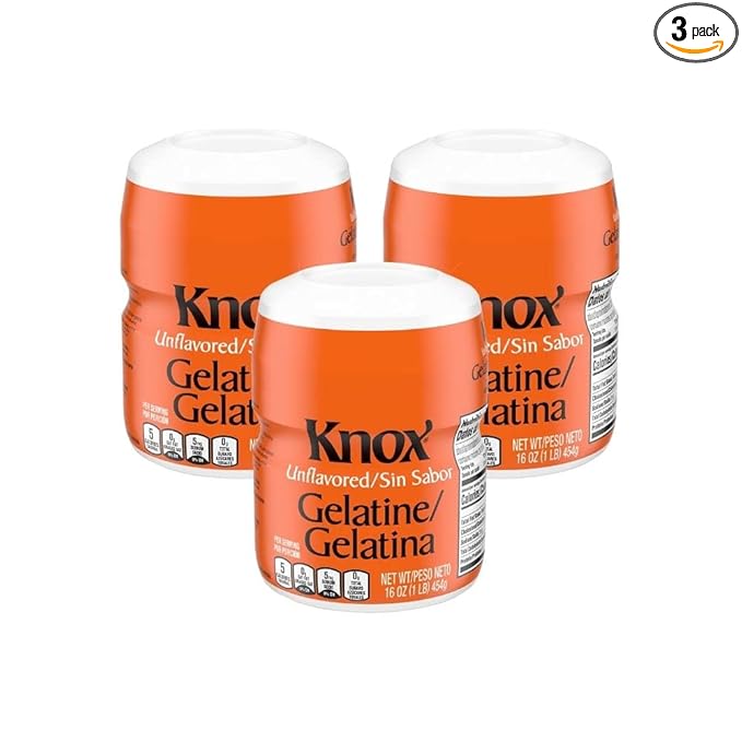 Knox Unflavored Gelatin - 1 lb - SET OF 3