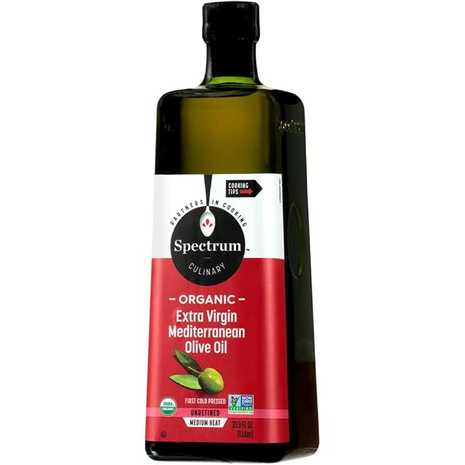 Spectrum Organic Mediterranean Extra Virgin Olive Oil 33.8 Oz