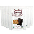 Justin's Mini Dark Chocolate Peanut Caramel Nougat Candy Bar Bag - 6 Pack of 4.2oz Bags