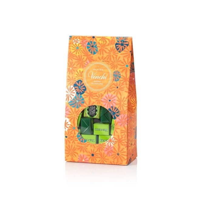 Venchi - Murrine Gift Box with Cremino Pistachio and White Chocolates 10.76 oz Gluten-Free No Artificial Colors or Preservatives Gift Idea