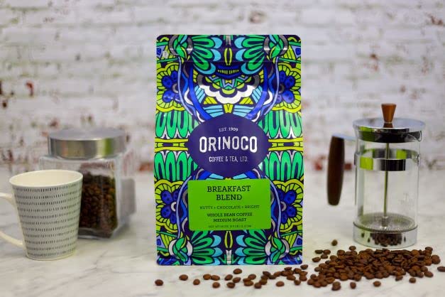 Orinoco Breakfast Blend 2.5lb bag Medium Roast Whole Bean Coffee 100% Arabica Beans