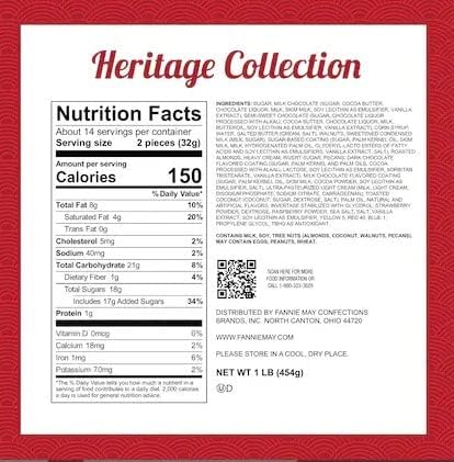 Fannie May Heritage Collection Premium Assorted Chocolates Gift Box with Pixies Trinidads Buttercreams 1 lb - (renamed from Colonial Assortment)