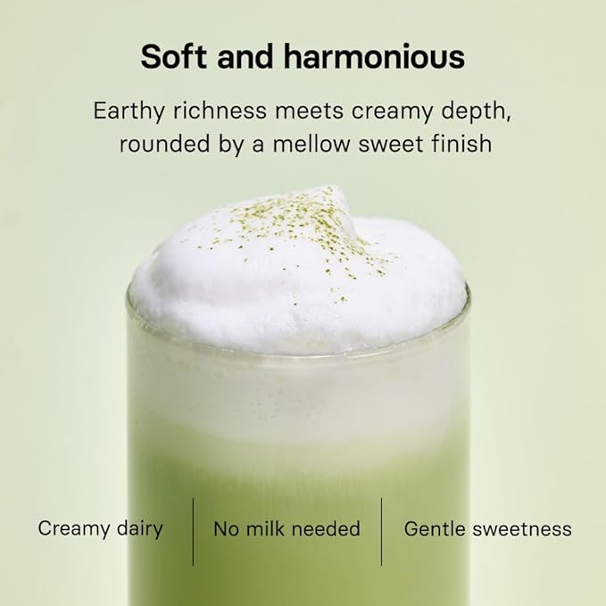 OSULLOC Volcanic Isle Matcha Milk Tea – Premium Jeju Matcha Latte Powder Just Add Water Creamy &amp Smooth Large Pouch (10.6oz 300g)