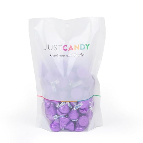 90 Pcs Purple Candy Hershey's Kisses Milk Chocolate