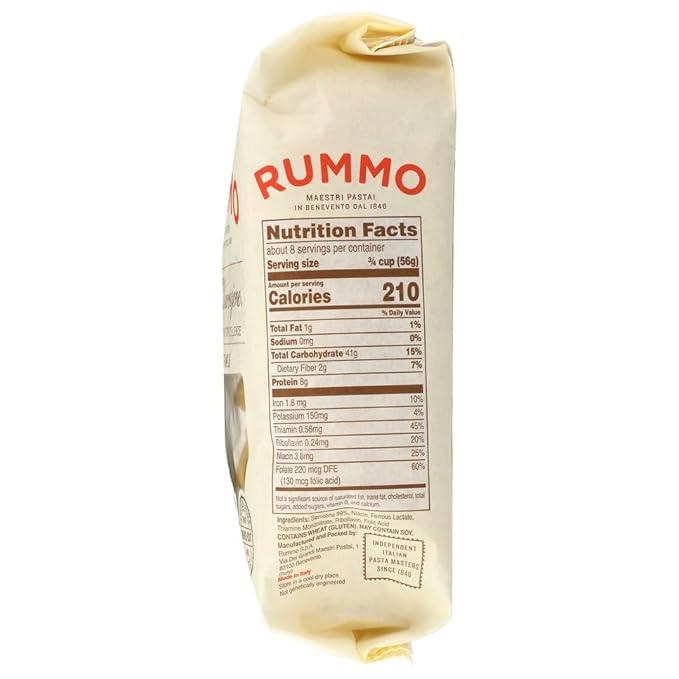 Generic R.ummo Ziti Cut Pasta 1 lb (Pack of 12)