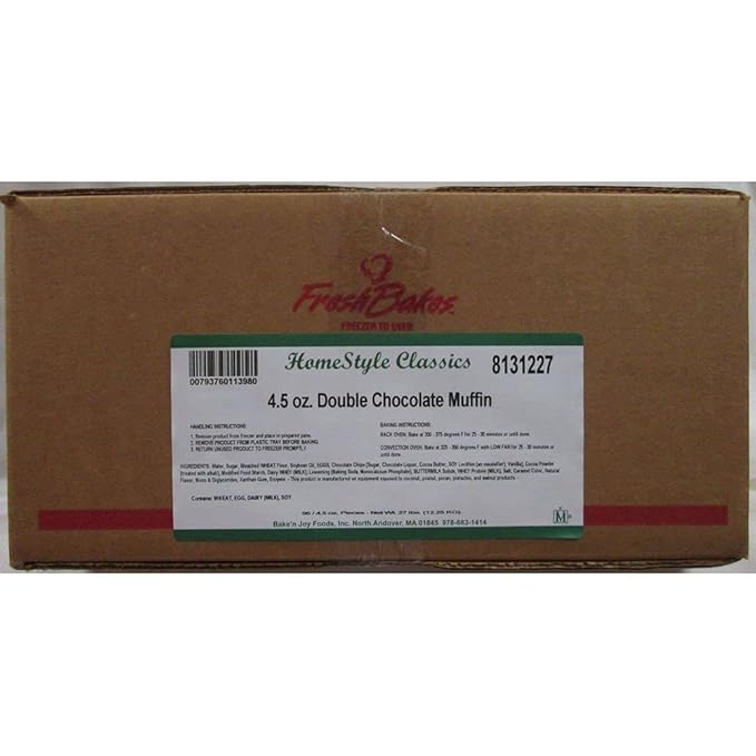 Bake N Joy Homestyle Double Chocolate Chip Muffin Batter 4.5 Ounce - 96 per case