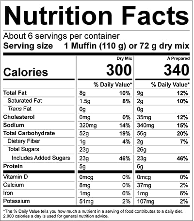 Concord BLUEBERRY Muffin Mix - 6 (SIX) 15oz Boxes