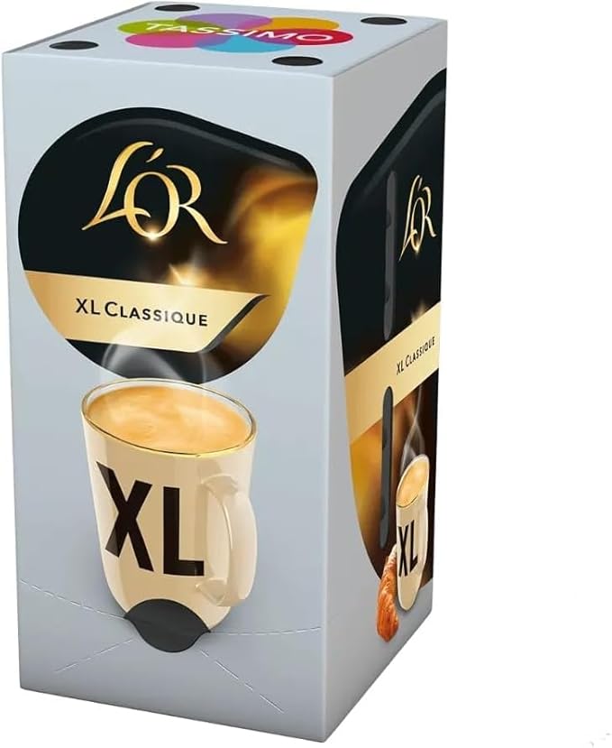 Tassimo L'OR Espresso XL Classique Coffee Pods (Pack of 4 Total 64 Capsules)