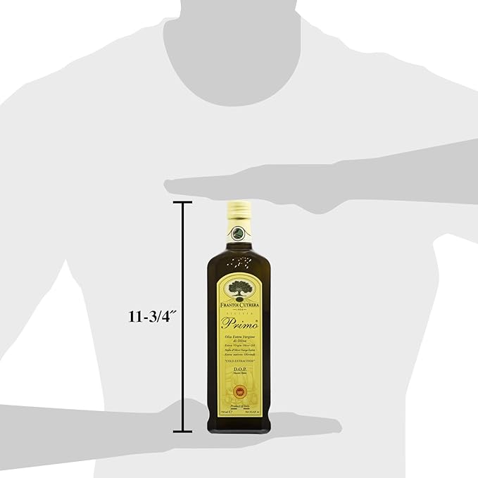 Frantoi Cutrera Primo Cold Extracted Italian Extra Virgin Olive Oil Cold Pressed Polyphenol Rich Olive Oil Authentic Certified DOP Sicilian EVOO Imported From Italy 25.4 fl oz (Pack of 2)