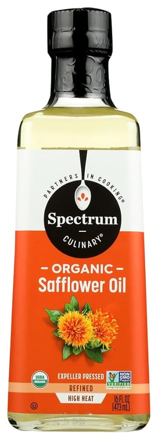 Spectrum Naturals Organic Safflower Oil 16 oz (Pack of 2)