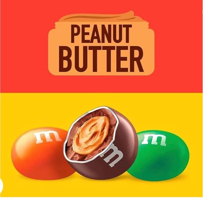 M&ampMS Bulk (M&ampMS) Peanut Butter Milk Chocolate (2 Packs) Candy Jar | (110 oz) Chocolate candies for Valentines