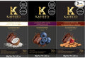 Kaffeto 70% Cacao Dark Chocolate with Reishi. 3 Bars Variety
