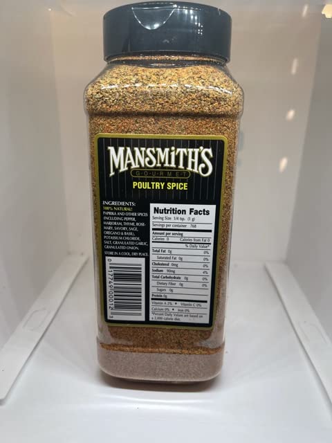 Mansmith's Poultry Spice (Low Sodium) 27 ounces