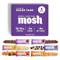 MOSH Variety Pack Keto Protein Bars High Fiber Low Carb Gluten Free High Protein Brain Healthy Snack with Ashwagandha Lion's Mane 6 Count