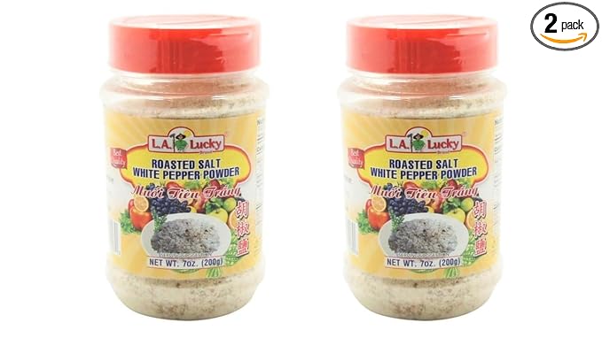 2 Packs - Roasted Salt White Pepper Powder - 7 Oz