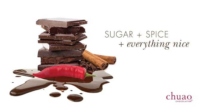Chuao Chocolatier Spicy Maya Dark Mini Chocolate Bars | Gourmet Chocolate Cinnamon Cayenne Artisan European No Preservatives | For Gift Baskets Christmas Valentines Day Gifts | 100 Pack