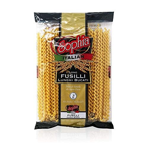 Sophia Long Fusilli Pasta – Authentic Italian Fusilli Lunghi 20-Pack | 12-Inch Giant Spiral Pasta Noodles | Long Fusilli Col Buco Imported from Italy | Gourmet Pasta for Sauces &amp Italian Recipes