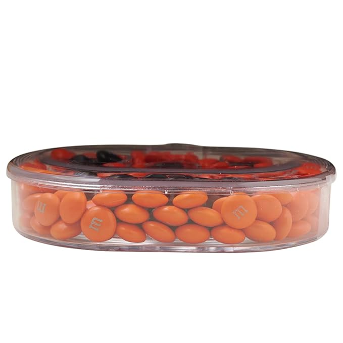 M&ampM'S WORLD Halloween Pumpkin Box Unique Halloween Pumpkin Box with Orange and Black M&ampM'S Candies
