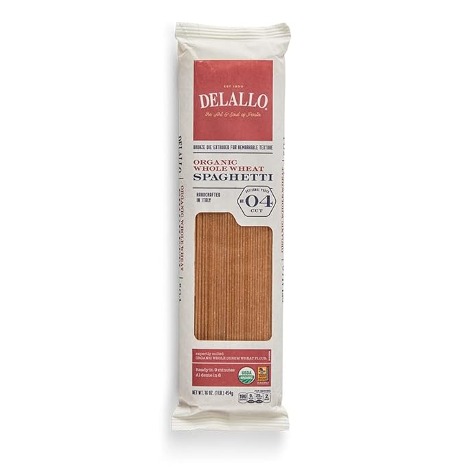 DeLallo Organic Whole Wheat Spaghetti Pasta 1lb 16-Pack