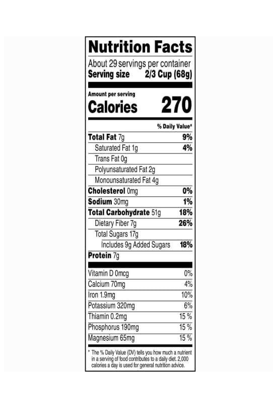 Simply Oats Honey Raisins &amp Almonds Granola 34.5 oz Bags Pack of 2