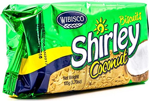 Wibisco Shirley Biscuits Coconut 3.7 Coconut 3.7 Ounce (Pack of 24)