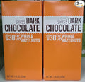 Trader Joe Swiss Dark Chocolate with 30% Whole Hazelnuts 7.05oz 200g (Two Bars)